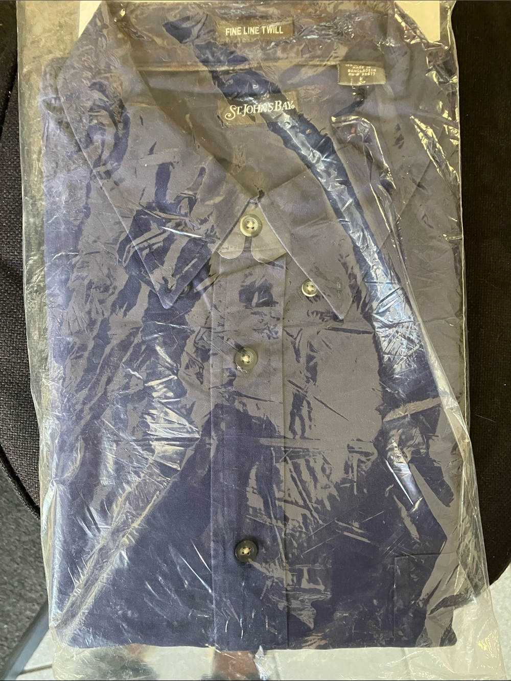 St. John's Bay Men's Dress Shirt in Navy